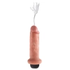 King Cock - Realistyczne Naturalne Dildo Z Wytryskiem 15 CM Jasny Kolor Skóry