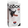 King Cock - Realistyczne Dildo Strap-On 15 CM Ciemny Kolor Skóry