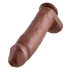 King Cock - Realistyczne Dildo Z Jądrami Brązowe 30 CM