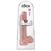 King Cock - Realistyczne Duże Dildo Z Przyssawką 33 CM Jasny Kolor Skóry