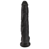 King Cock - Realistyczne Duże Dildo Z Przyssawką 36 CM Czarny