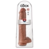 King Cock - Realistyczne Duże Dildo Z Przyssawką 38 CM Ciemny Kolor Skóry