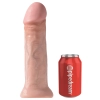 King Cock - Realistyczne Naturalne Dildo Z Żyłkami I Żołędziem 28 CM Jasny Kolor Skóry