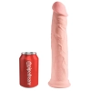 King Cock Plus - Realistyczne Naturalne Dildo Z Przyssawką 28 CM Jasny Kolor Skóry