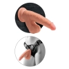 King Cock Plus - Realistyczne Dildo Z Kulkami W Jądrach I Przyssawką 18 CM Ciemny Kolor Skóry