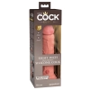 King Cock Elite - Realistyczne Silikonowe Dildo Z Przyssawką 20 CM Jasny Kolor Skóry