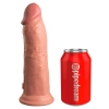 King Cock Elite - Realistyczne Silikonowe Dildo Z Przyssawką 20 CM Jasny Kolor Skóry