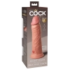 King Cock Elite - Realistyczne Silikonowe Dildo Z Przyssawką 20 CM Jasny Kolor Skóry