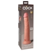 King Cock Elite - Realistyczne Silikonowe Dildo Z Przyssawką 25 CM Jasny Kolor Skóry