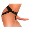 King Cock Elite - Uprząż Strap-On Z Realistycznym Dildo 18 CM Ciemny Kolor Skóry