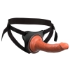 King Cock Elite - Uprząż Strap-On Z Realistycznym Dildo 18 CM Ciemny Kolor Skóry