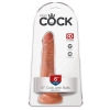 King Cock - Realistyczne Naturalne Dildo Z Przyssawką 15 CM Ciemny Kolor Skóry