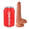 King Cock - Realistyczne Naturalne Dildo Z Przyssawką 15 CM Ciemny Kolor Skóry