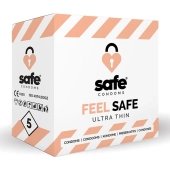 Prezerwatywy cienkie - Safe Feel Safe 5 szt