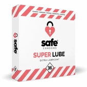 Prezerwatywy nawilżane - Safe Super Lube 36 szt