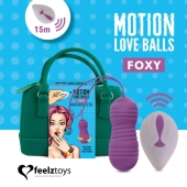 Zdalnie sterowane jajeczko wibrujące - FeelzToys Motion Love Balls Foxy