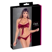 Cottelli LINGERIE - Gorący Wiązany 2-Częściowy Set Czerwony S/M