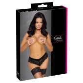 Cottelli LINGERIE - Seksowne Koronkowe Figi Z Odpinanym Łańcuszkiem W Kroku S