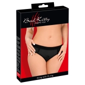 Bad Kitty - Gładkie Czarne  Strap-On Z Pierścieniem Na Dildo XL