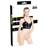 Black Level - Seksowny Vinylowy Top Z Zamkiem M
