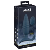 ANOS - Wibrujący Niebieski Stymulator Analny Z 3 Silnikami I 10 Trybami Wibracji + Pilot
