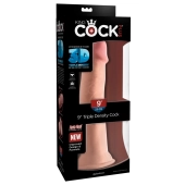 King Cock Plus - Realistyczne Naturalne Dildo Z Przyssawką 23 CM Jasny Kolor Skóry