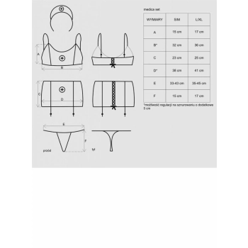 Medica komplet kostium 4-częściowy S/M