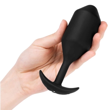 Plug analny wibrujący - B-Vibe Vibrating Snug Plug 5 Black