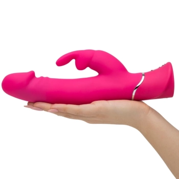 Wibrator - Happy Rabbit Realistic Dual Density Rabbit Vibrator Pink