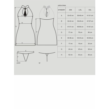Obsessive - Police dress kostium S/M