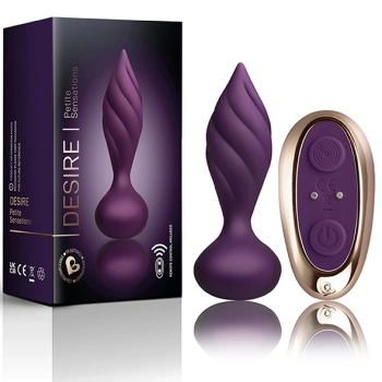 Plug analny wibrujący - Rocks-Off Petite Sensations Desire Purple