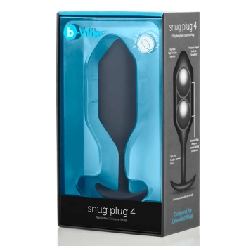 Plug analny - B-Vibe Snug Plug 4 Black