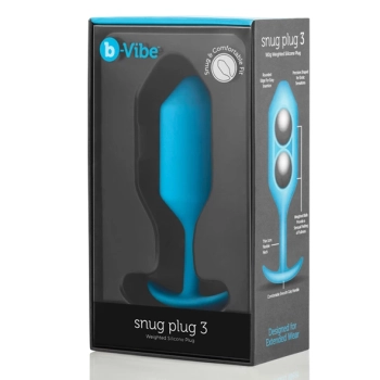 Plug analny - B-Vibe Snug Plug 3 Teal