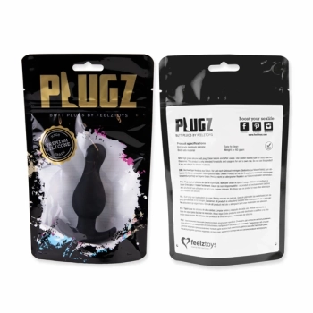 Plug analny - FeelzToys Plugz Butt Plug Black Nr. 2
