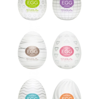 Zestaw sześciu masturbatorów - Tenga Egg 6 Styles Pack Serie 1