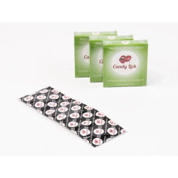 Prezerwatywy Candy Lick kropkowane