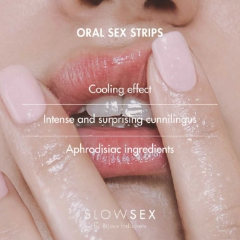 Płatki do seksu oralnego - Bijoux Indiscrets Slow Sex Oral Sex Strips 7 szt