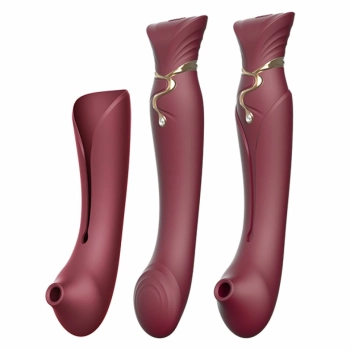 Wibrator - Zalo Queen Set Wine Red