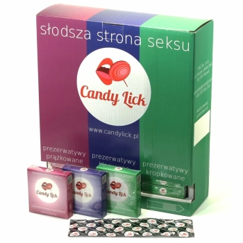 Prezerwatywy Candy Lick zestaw 3x15 sztuk