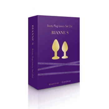 Zestaw plugów analnych - Rianne S Booty Plug Luxury Set 2x Gold