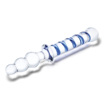 Glas - Podwójne Szklane Dildo Twister