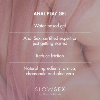 Wodny lubrykant analny - Bijoux Indiscrets Slow Sex Anal Play Gel 30 ml