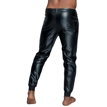 Noir - Czarne Matowe Męskie Joggery 2XL
