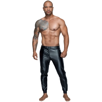 Noir - Czarne Matowe Męskie Joggery 2XL