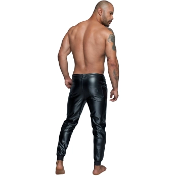 Noir - Czarne Matowe Męskie Joggery 2XL