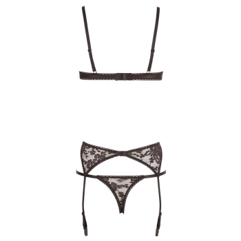 Cottelli LINGERIE - Seksowny 3-Częściowy Koronkowy Set 75B/S