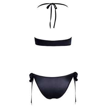 Cottelli LINGERIE - Gorący Wiązany 2-Częściowy Set Czarny L/XL