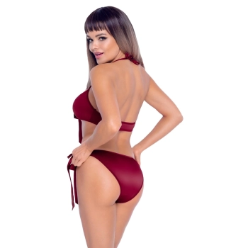 Cottelli LINGERIE - Gorący Wiązany 2-Częściowy Set Czerwony S/M