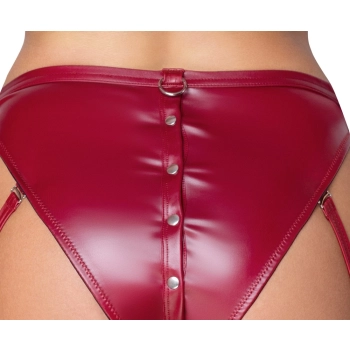 Cottelli Bondage - Seksowny Czerwony Zestaw Z Elegancką Koronką L