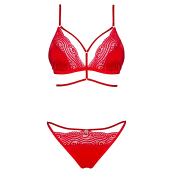 Obsessive - Seksowny Czerwony Komplecik Diyosa M/L